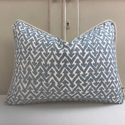 Cushions Made In Fermoie Rabanna Blue Cotton Decorative Sofa Throw Pillow Cover