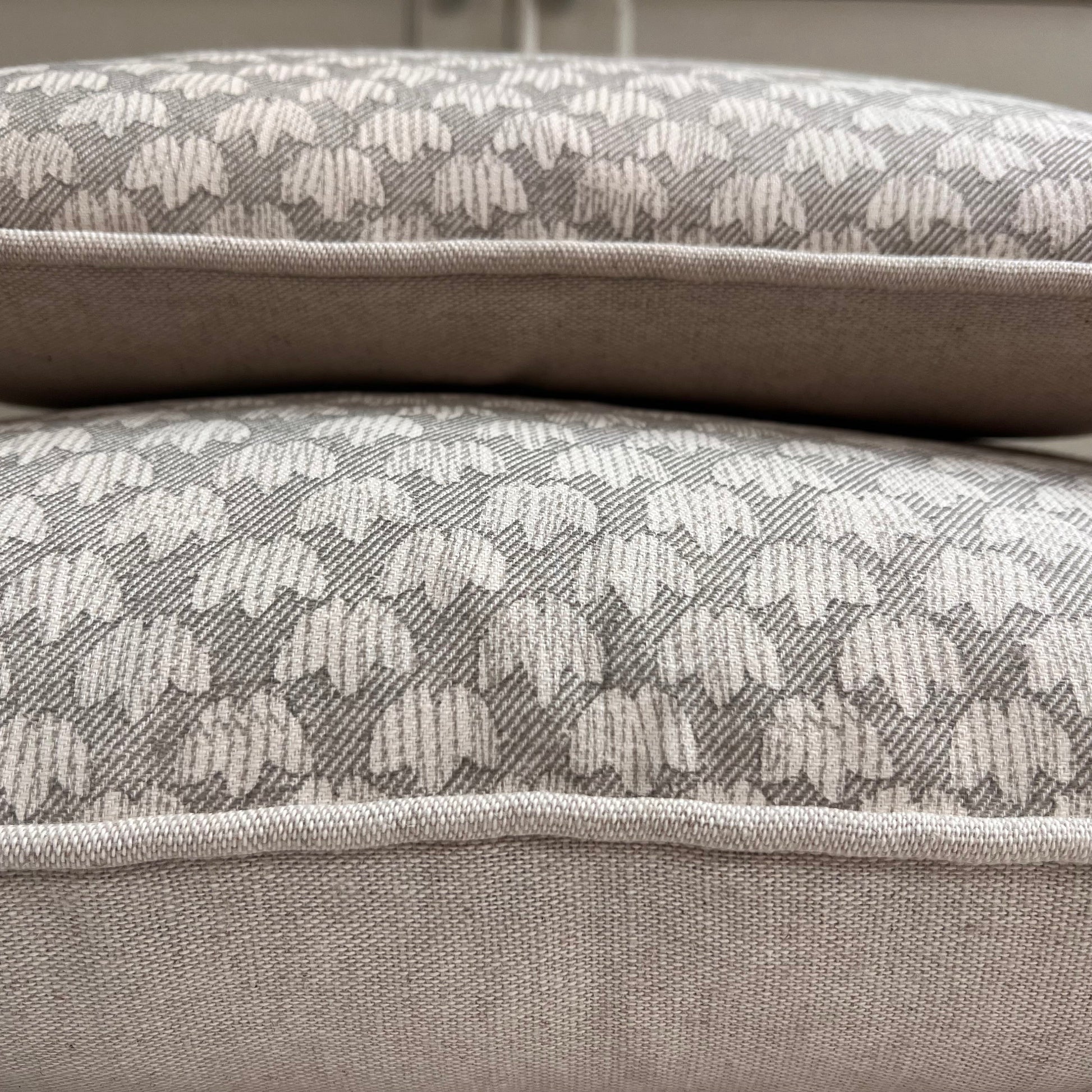 Cushions Made In Fermoie Eythorne Luxury Designer Decorative Grey Neutral Cotton Cushion Pillow Throw Cover