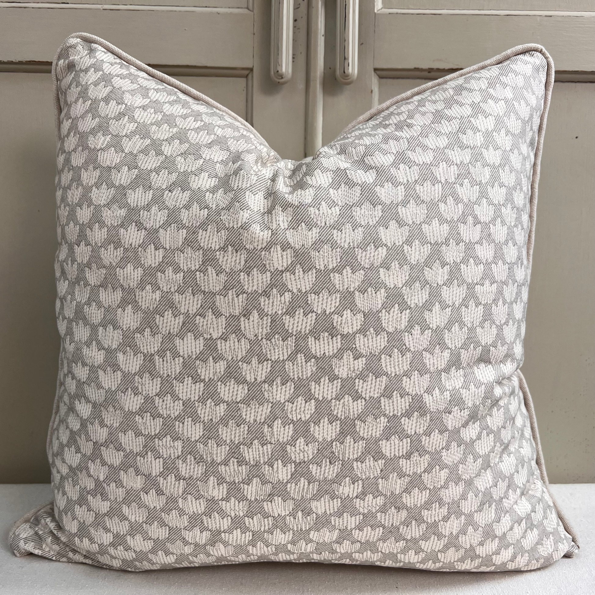 Cushions Made In Fermoie Eythorne Luxury Designer Decorative Grey Neutral Cotton Cushion Pillow Throw Cover