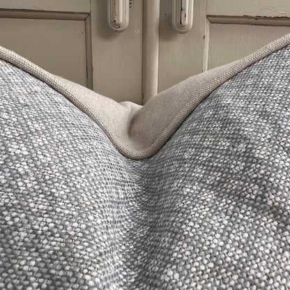 Cushions Made In Fermoie Figured Luxury Designer Decorative Pale Grey Linen Cushion Pillow Throw Cover