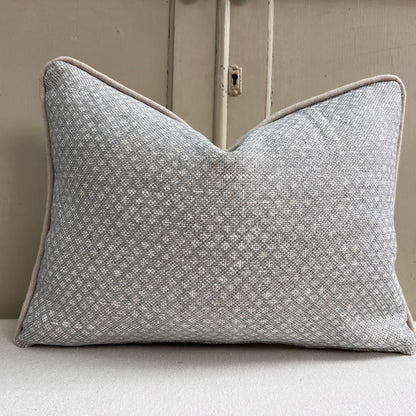 Cushions Made In Fermoie Figured Luxury Designer Decorative Pale Grey Linen Cushion Pillow Throw Cover