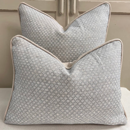 Cushions Made In Fermoie Figured Luxury Designer Decorative Pale Grey Linen Cushion Pillow Throw Cover