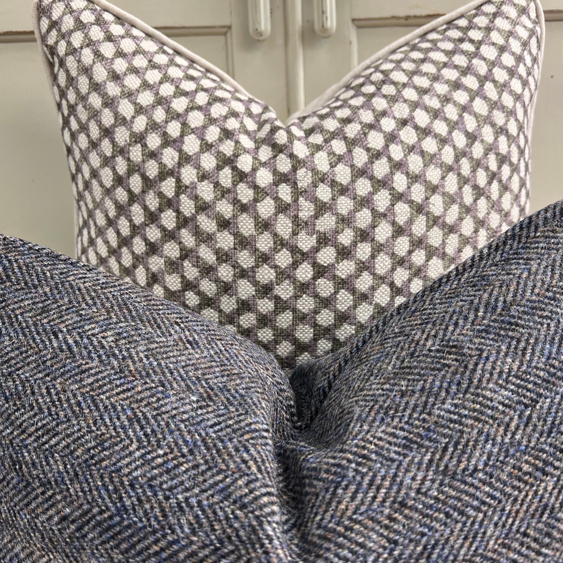 Cushions Made In Fermoie Wicker Luxury Designer Decorative Black Plum Linen Cushion Pillow Throw Cover
