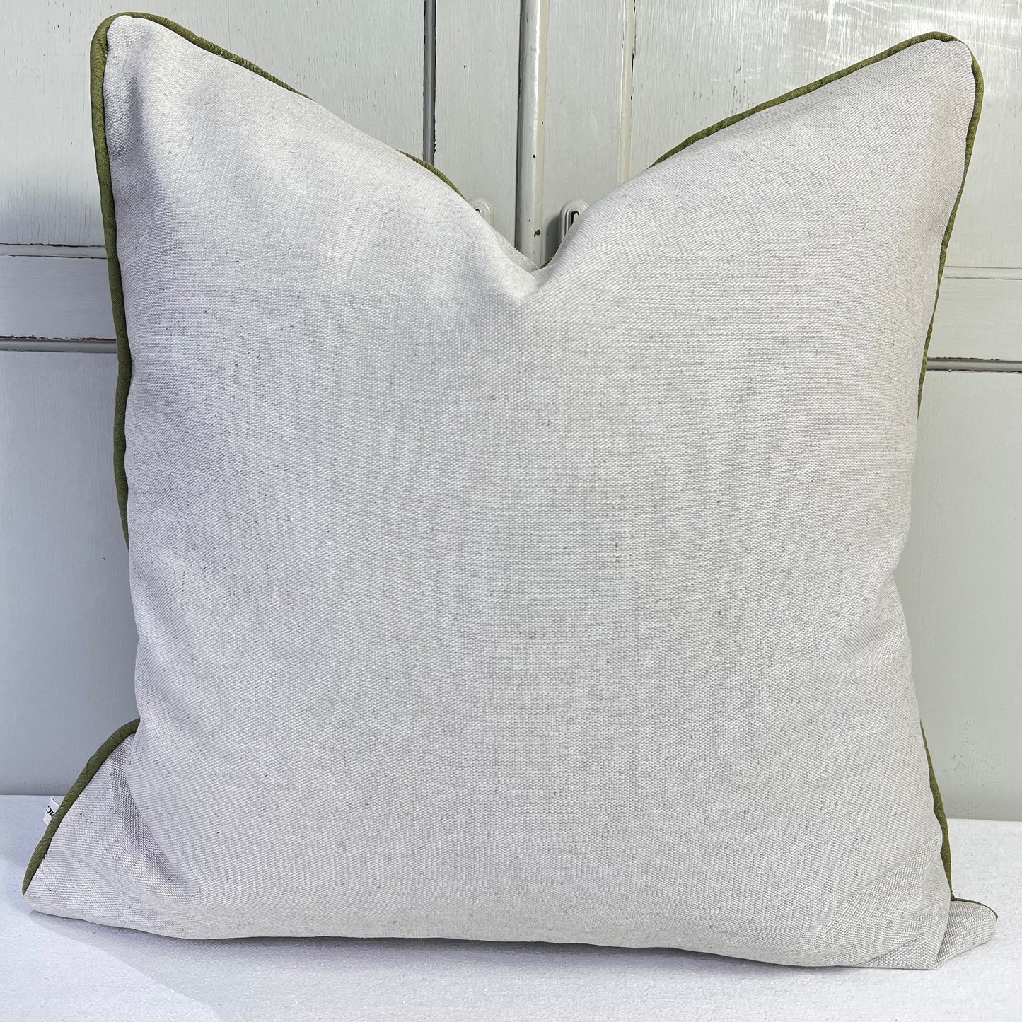 Mulberry Flying Ducks Plaster Green Orange Linen Luxury Designer Cushion Pillow Cover
