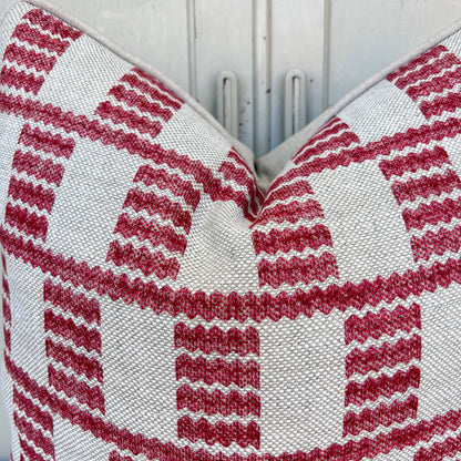 Cushions Made In Fermoie Cove Linen Luxury Designer Decorative Red Neutral Cushion Pillow Throw Cover