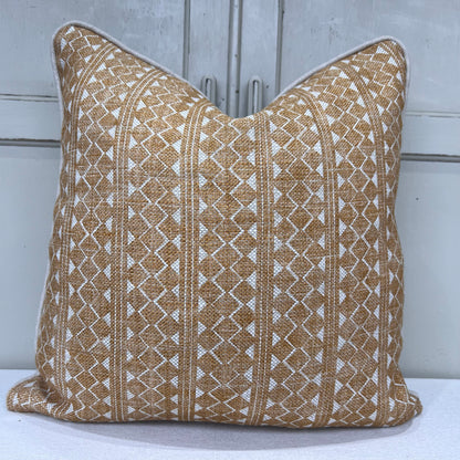 Cushions Made In Fermoie Quantock Luxury Designer Decorative Neutral Mustard Linen Cushion Pillow Throw Cover