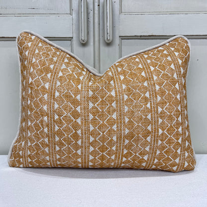 Cushions Made In Fermoie Quantock Luxury Designer Decorative Neutral Mustard Linen Cushion Pillow Throw Cover