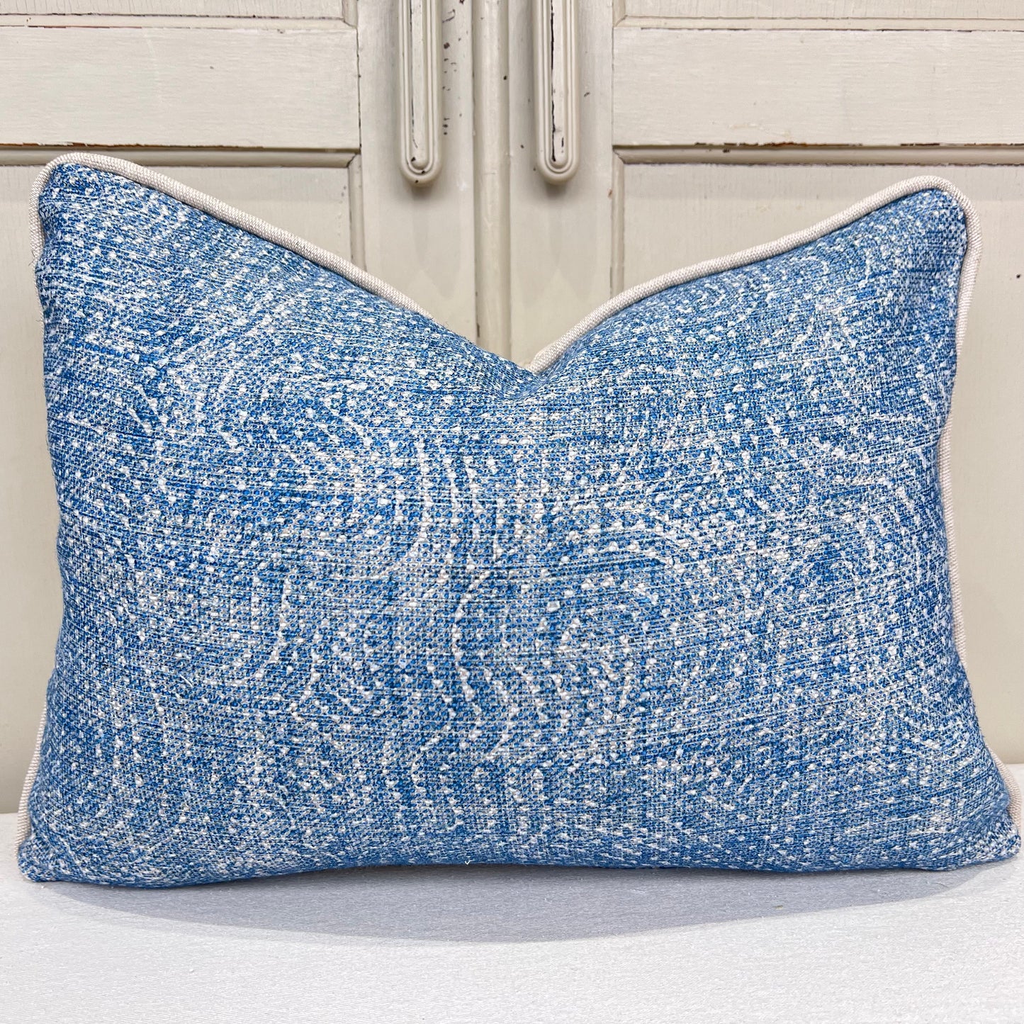 Cushions Made In Fermoie Cloud Luxury Designer Decorative Rich Blue Linen Cushion Pillow Throw Cover