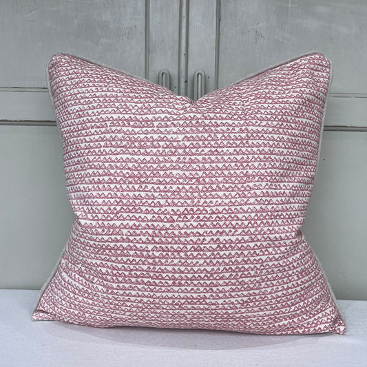 Cushions Made In Fermoie Mendip Pink Neutral Cotton Cushion Pillow Throw Cover