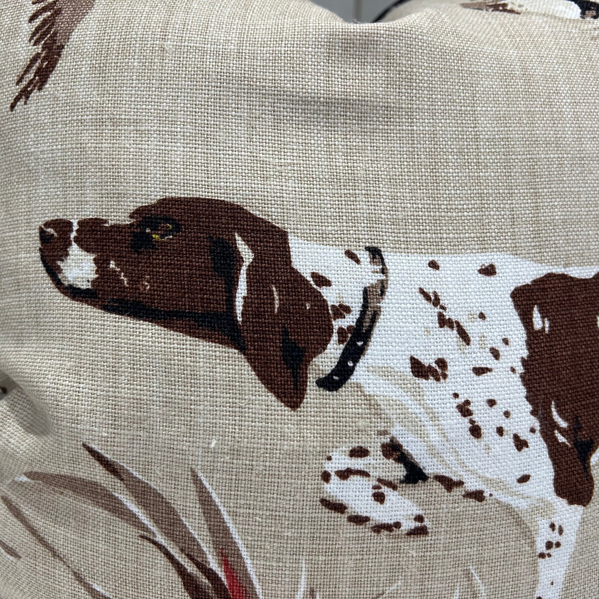 Schumacher Luxury Designer Pointers Tan Beige Lumbar Decorative Cushion Pillow Throw Cover