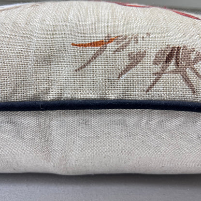 Schumacher Luxury Designer Pointers Tan Beige Lumbar Decorative Cushion Pillow Throw Cover