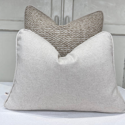 Cushions Made In Fermoie Popple Luxury Designer Decorative Beige Linen Cushion Pillow Throw Cover