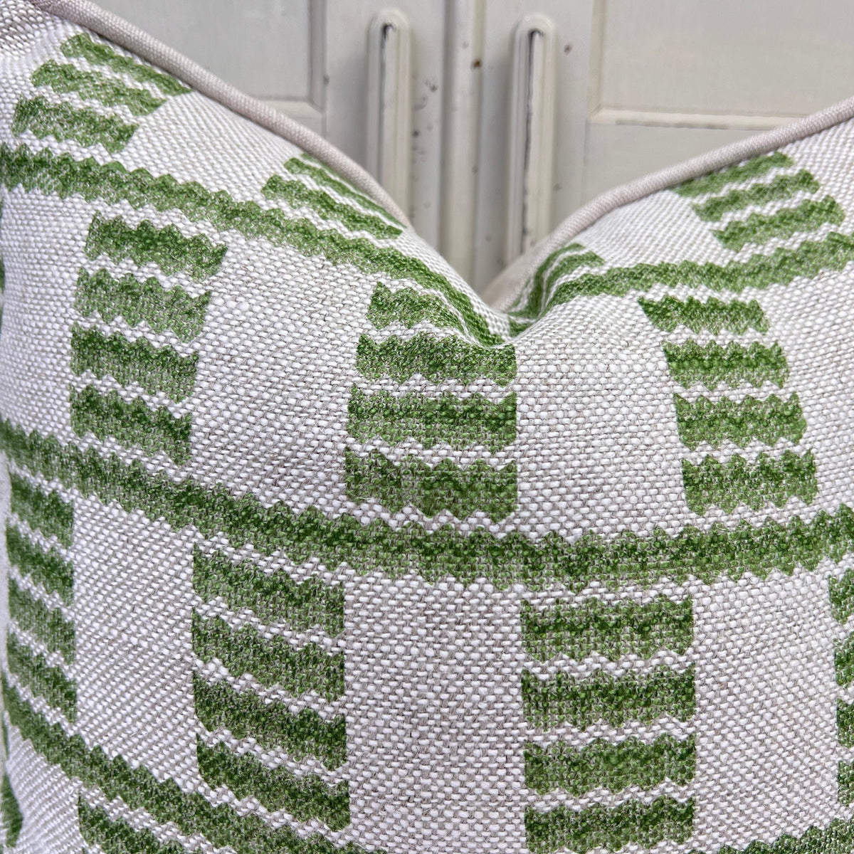 Cushions Made In Fermoie Cove Fabric Green Linen Cushion Pillow Throw Cover