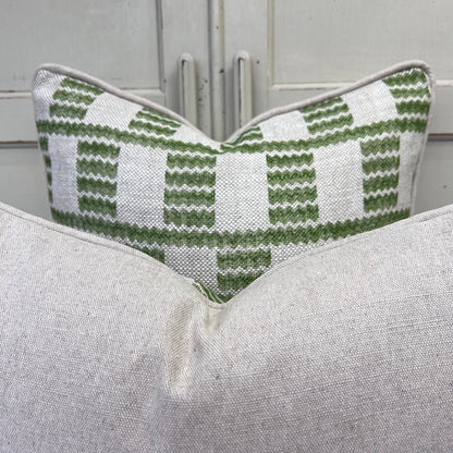 Cushions Made In Fermoie Cove Fabric Green Linen Cushion Pillow Throw Cover