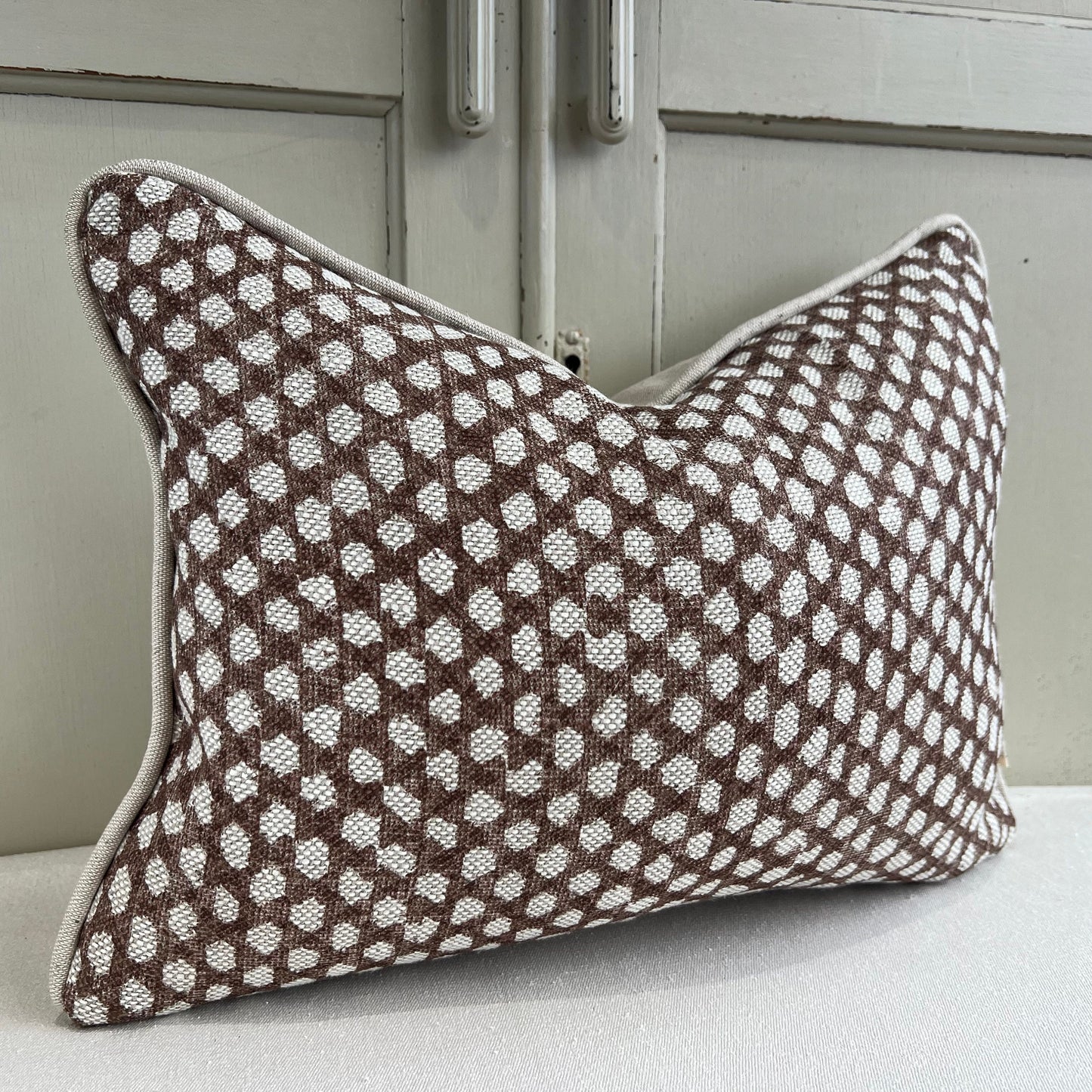 Cushions Made In Fermoie Wicker Luxury Designer Decorative Neutral Linen Cushion Pillow Throw Cover