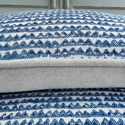 Cushions Made In Fermoie Mendip Decorative Blue Neutral Cotton Cushion Pillow Throw Cover