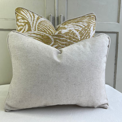 Cushions Made In Fermoie Savernake Luxury Designer Decorative Chartreuse Yellow Green Linen Cushion Pillow Throw Cover