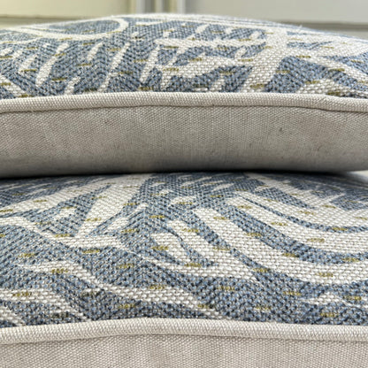 Cushions Made In Fermoie Savernake Linen Luxury Designer Decorative Pale Blue Cushion Pillow Throw Cover