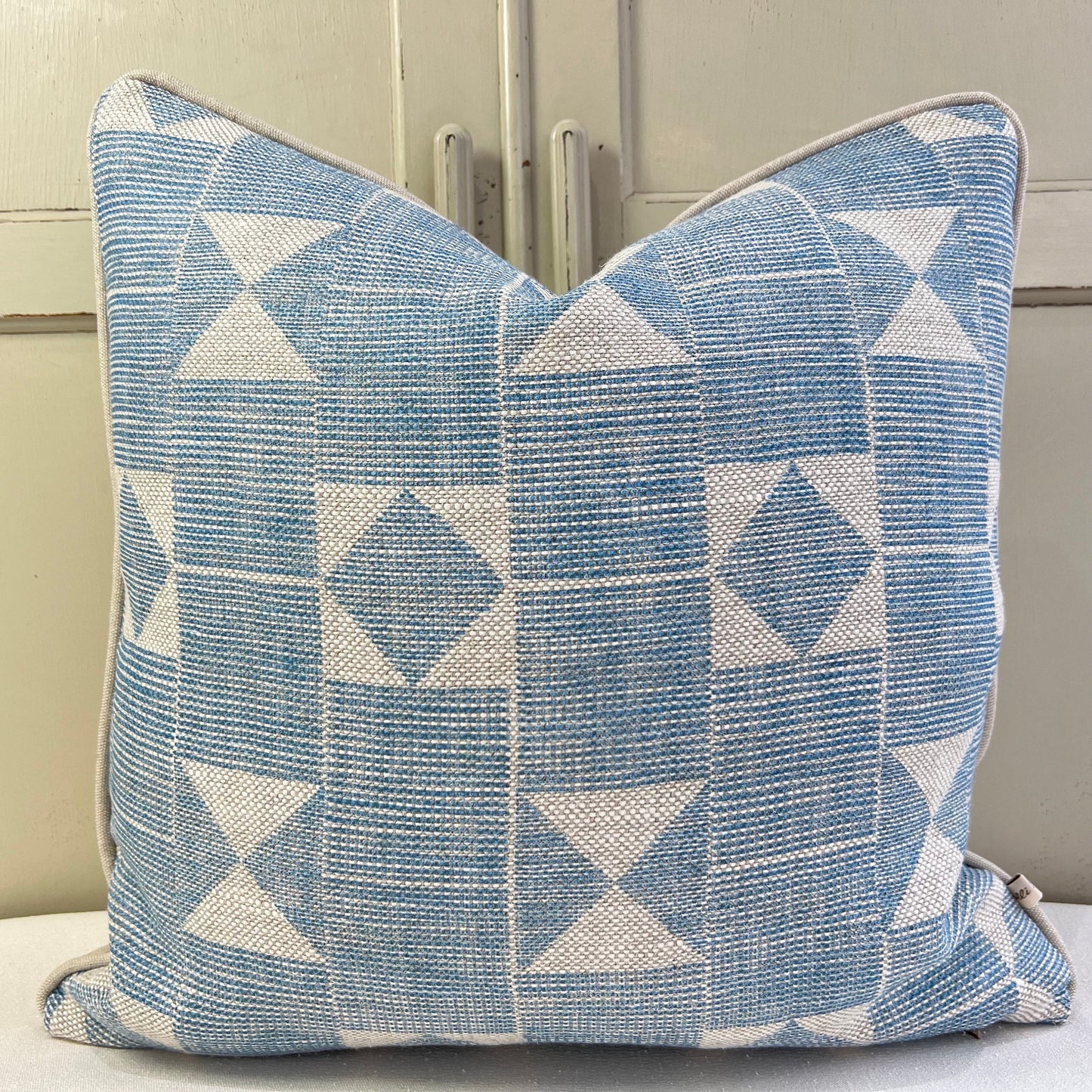 Cushions Made In Fermoie Flag Decorative Blue Neutral Linen Cushion Pillow Throw Cover