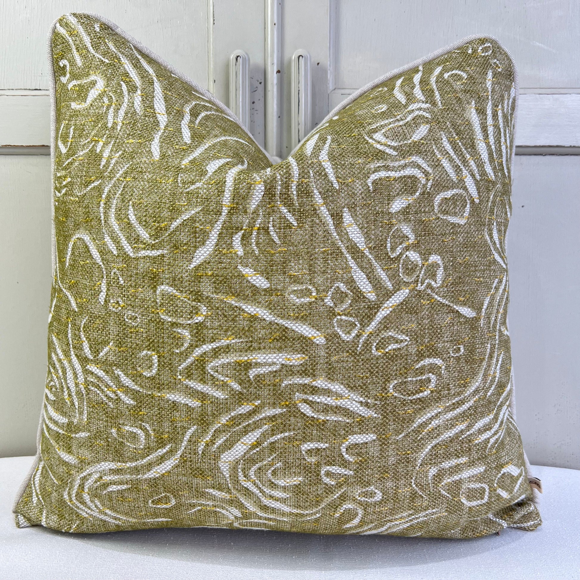 Cushions Made In Fermoie Pebble Decorative Neutral Green Cotton Cushion Pillow Throw Cover