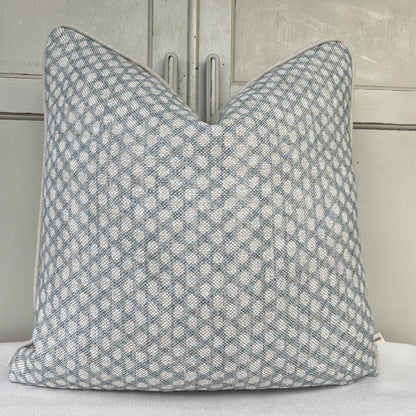 Cushions Made In Fermoie Wicker Luxury Designer Decorative Pale Blue Linen Cushion Pillow Throw Cover