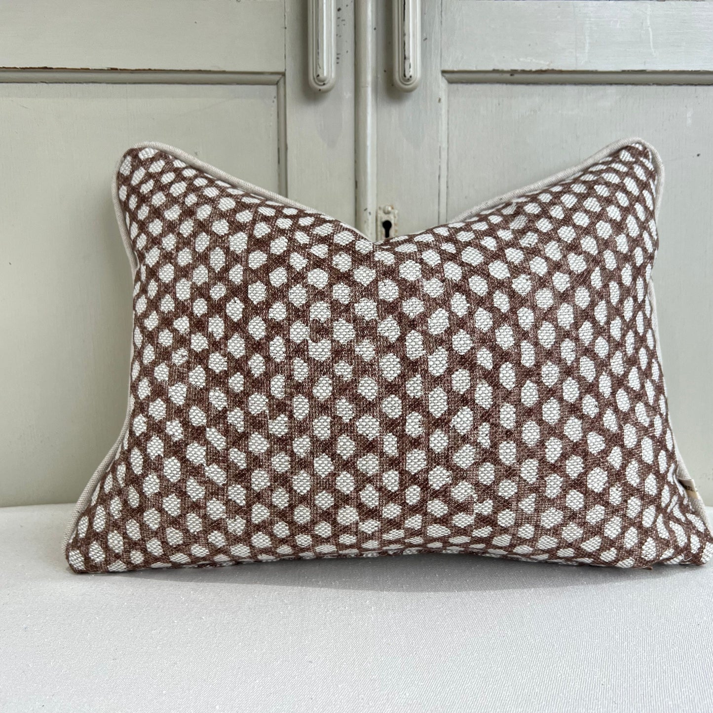 Cushions Made In Fermoie Wicker Luxury Designer Decorative Neutral Linen Cushion Pillow Throw Cover
