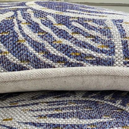 Cushions Made In Fermoie Savernake Luxury Designer Decorative Blue Linen Cushion Pillow Throw Cover