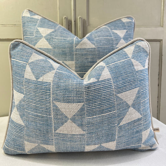 Cushions Made In Fermoie Flag Decorative Blue Neutral Linen Cushion Pillow Throw Cover