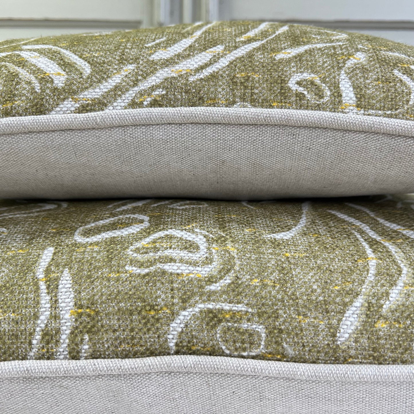 Cushions Made In Fermoie Pebble Decorative Neutral Green Cotton Cushion Pillow Throw Cover