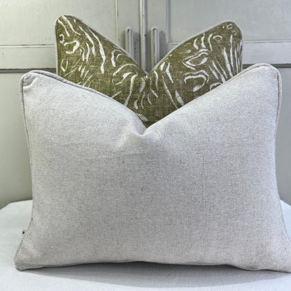 Cushions Made In Fermoie Pebble Decorative Neutral Green Cotton Cushion Pillow Throw Cover