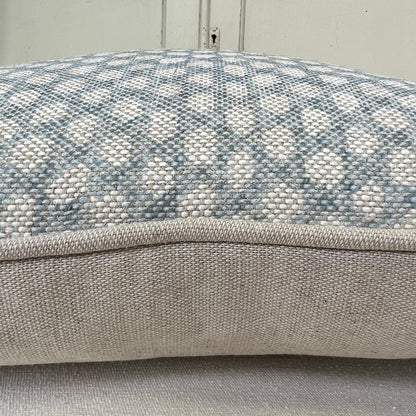 Cushions Made In Fermoie Wicker Luxury Designer Decorative Pale Blue Linen Cushion Pillow Throw Cover