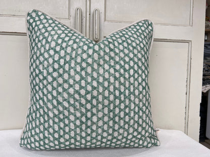 Cushions Made In Fermoie Wicker Luxury Designer Decorative Rich Green Linen Cushion Pillow Throw Cover