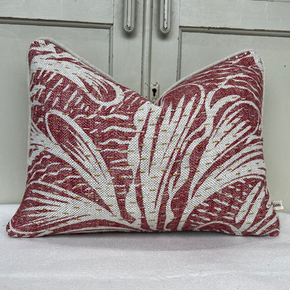 Cushions Made In Fermoie Savernake Luxury Designer Decorative Burgundy Red Linen Cushion Pillow Throw Cover