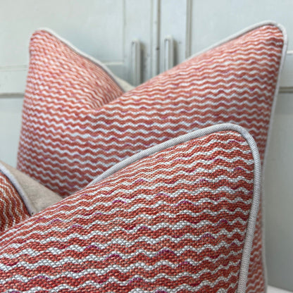 Cushions Made In Fermoie Popple Luxury Designer Decorate Orange Neutral Linen Cushion Pillow Throw Cover