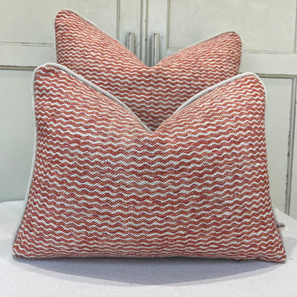 Cushions Made In Fermoie Popple Luxury Designer Decorate Orange Neutral Linen Cushion Pillow Throw Cover