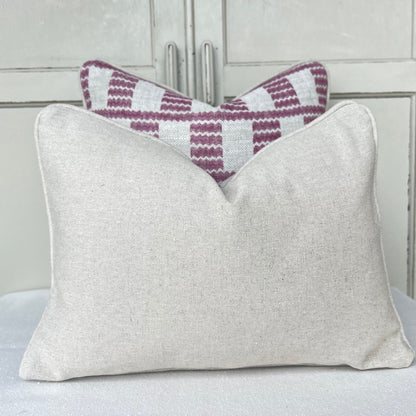 Cushions Made In Fermoie Cove Raspberry Pink Fabric Linen Cushion Pillow Throw Cover
