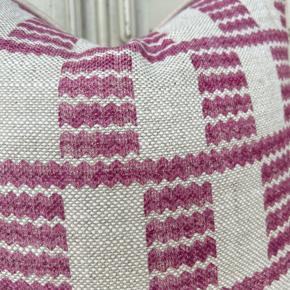 Cushions Made In Fermoie Cove Raspberry Pink Fabric Linen Cushion Pillow Throw Cover