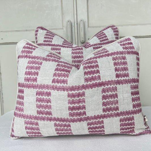 Cushions Made In Fermoie Cove Raspberry Pink Fabric Linen Cushion Pillow Throw Cover