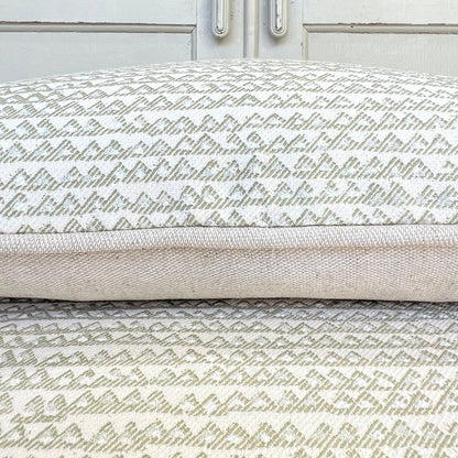 Cushions Made In Fermoie Mendip Soft Green Neutral Cotton Cushion Pillow Throw Cover