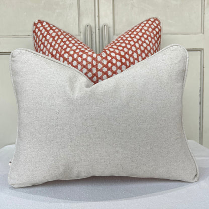 Cushions Made In Fermoie Wicker Luxury Designer Decorative Orange Linen Cushion Pillow Throw Cover