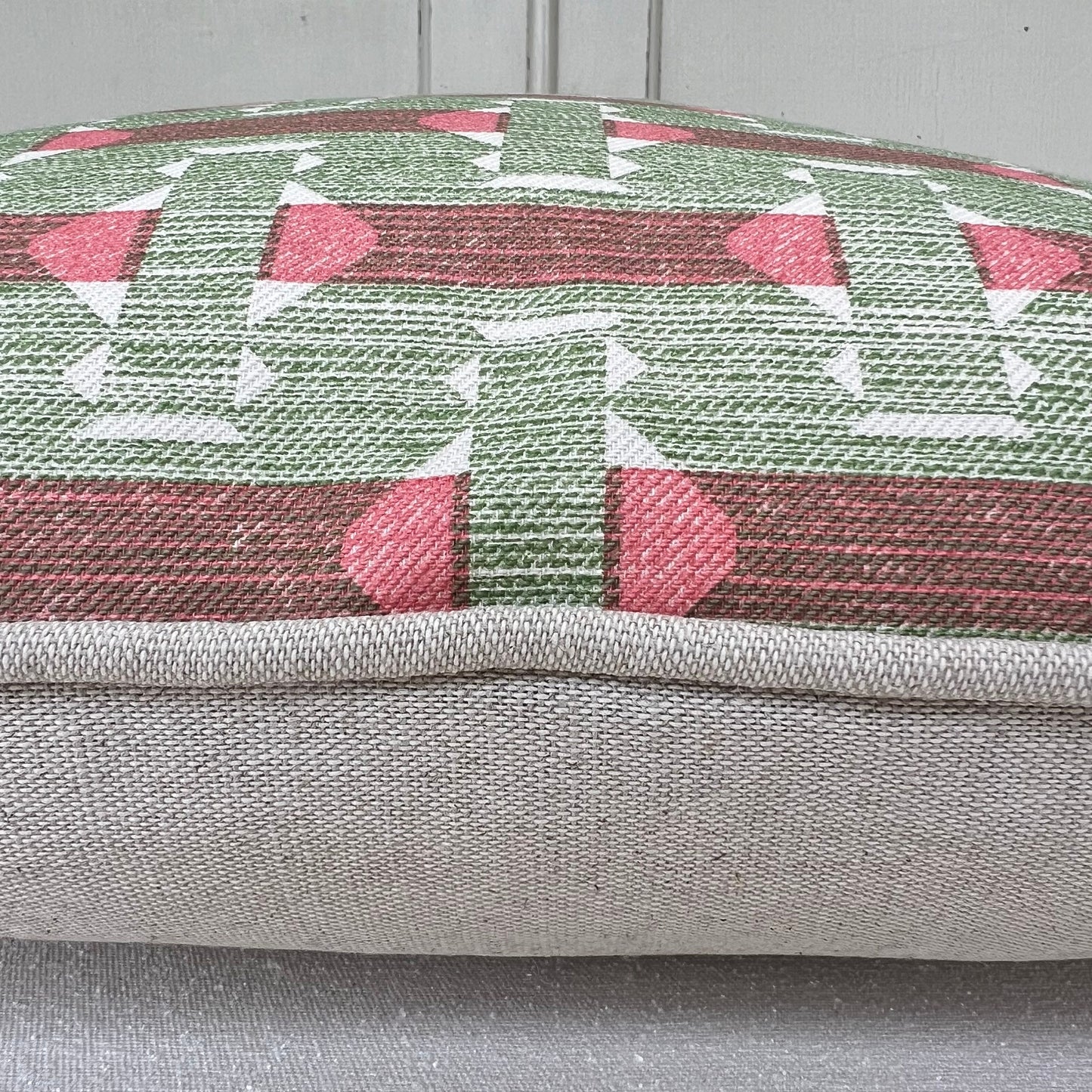 Cushions Made In Fermoi Sicily Luxury Designer Decorative Red Green Neutral Cotton Cushion Pillow Throw Cover