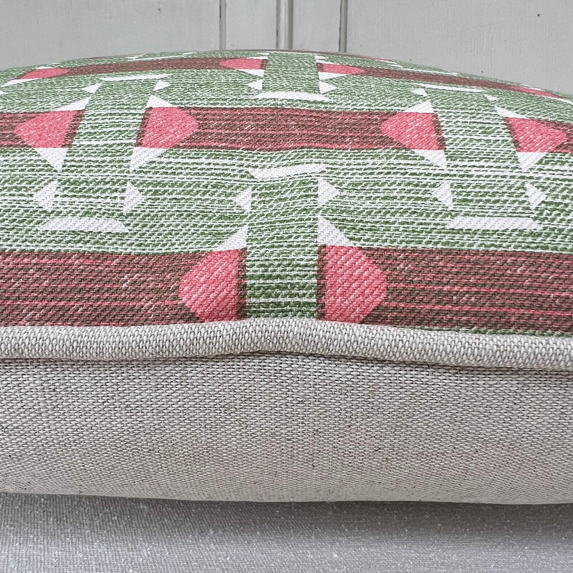 Cushions Made In Fermoi Sicily Luxury Designer Decorative Red Green Neutral Cotton Cushion Pillow Throw Cover