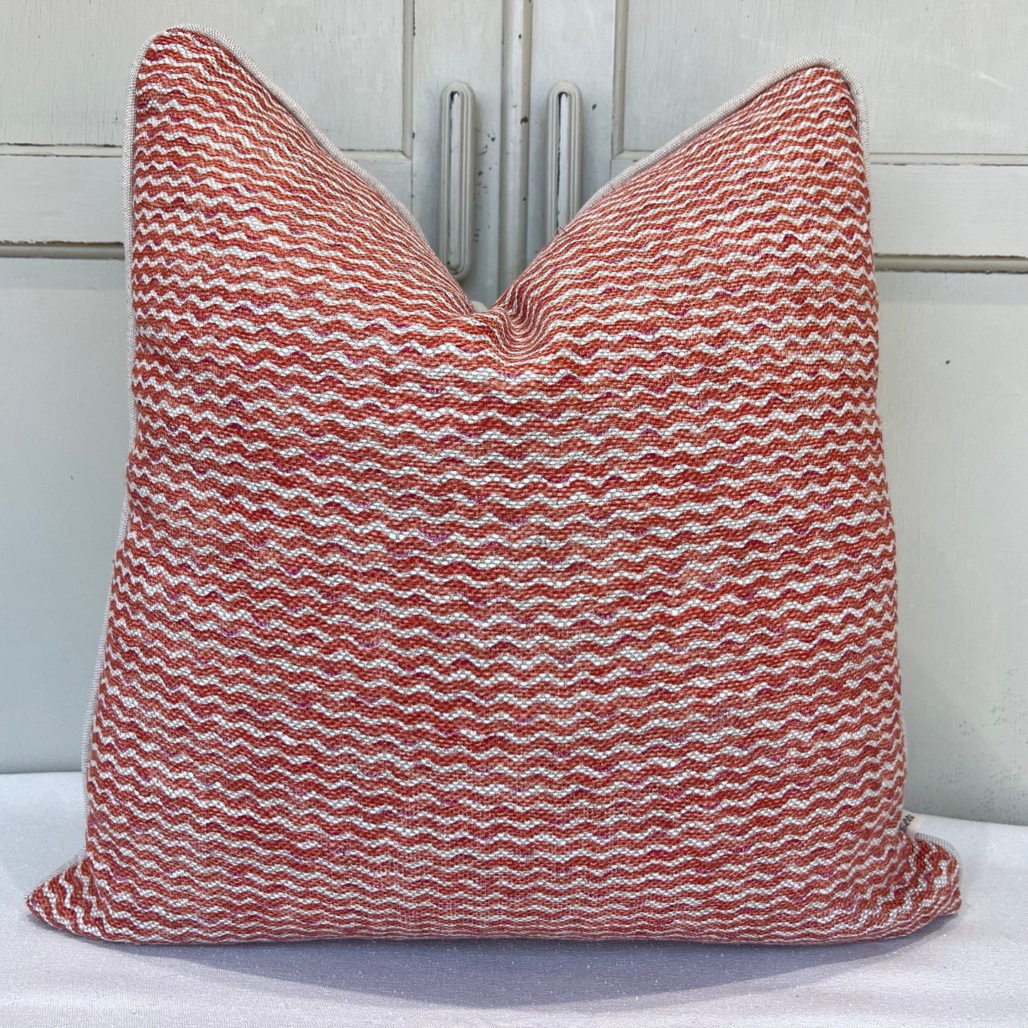 Cushions Made In Fermoie Popple Luxury Designer Decorate Orange Neutral Linen Cushion Pillow Throw Cover