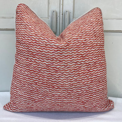 Cushions Made In Fermoie Popple Luxury Designer Decorate Orange Neutral Linen Cushion Pillow Throw Cover