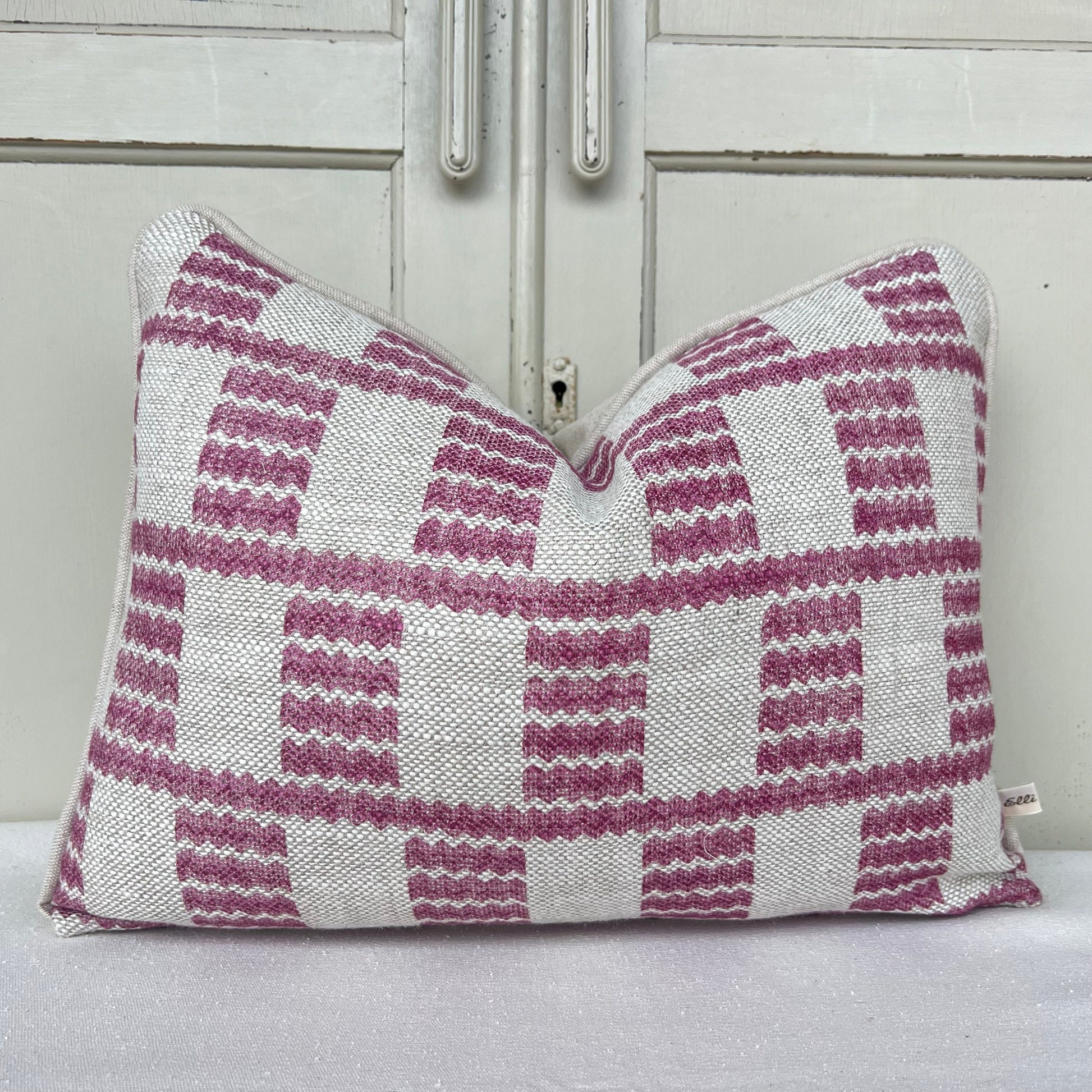 Cushions Made In Fermoie Cove Raspberry Pink Fabric Linen Cushion Pillow Throw Cover