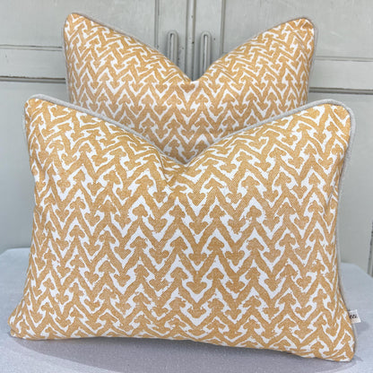 Cushions Made In Fermoie Rabanna Cotton Decorative Neutral Corn Yellow Cushion Pillow Throw Cover