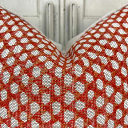 Cushions Made In Fermoie Wicker Luxury Designer Decorative Orange Linen Cushion Pillow Throw Cover