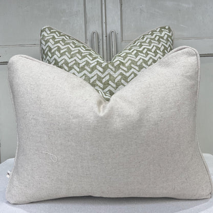 Cushions Made In Fermoie Chiltern Luxury Designer Decorative Soft Green Linen Cushion Pillow Throw Cover