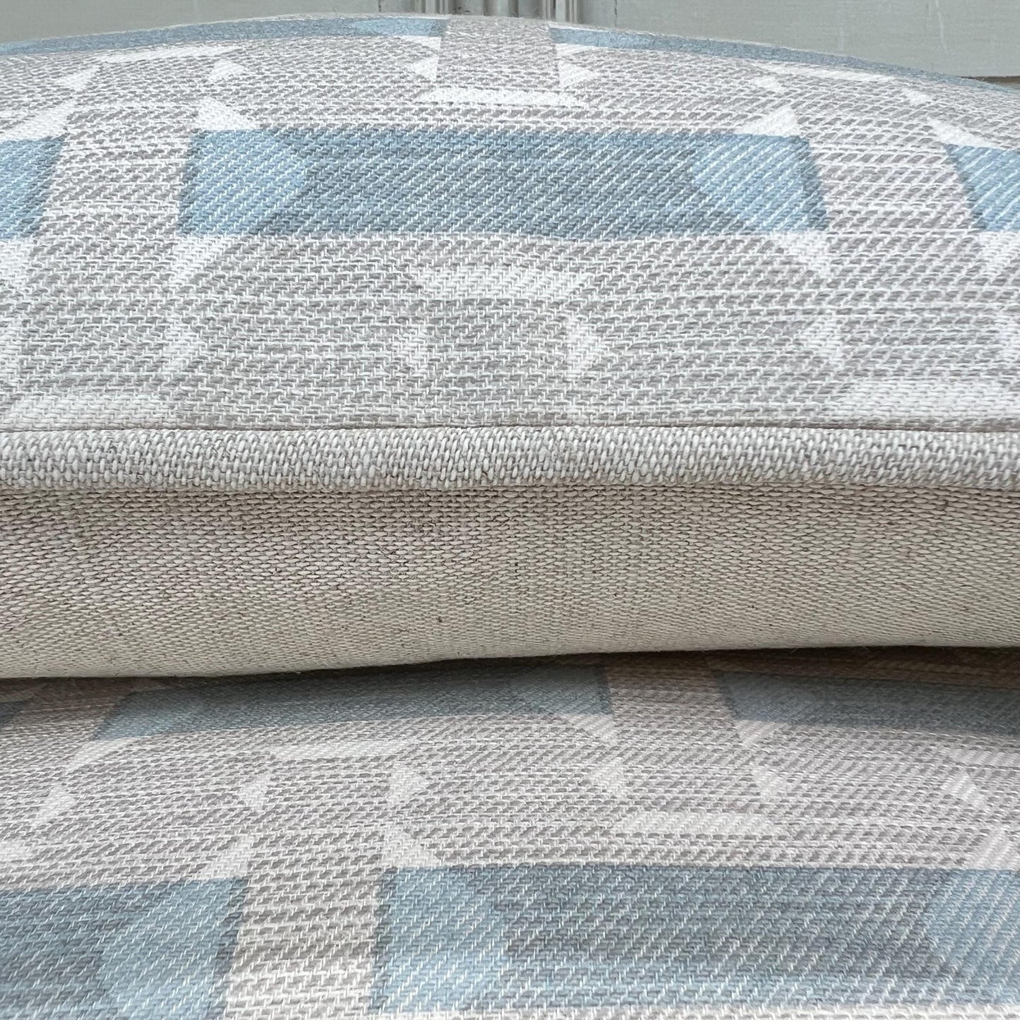 Cushions Made In Fermoi Sicily Luxury Designer Decorative Grey Blue Neutral Cotton Cushion Pillow Throw Cover