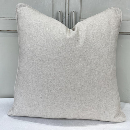 Cushion made in Fermoie Quantock Luxury Designer Decorative Neutral Beige Linen Cushion Pillow Throw Cover